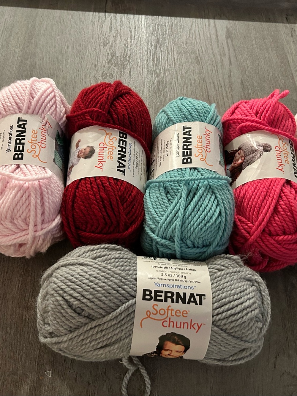 Bernat Softee Chunky Yarn Bundle in Pastel & Bright Colors